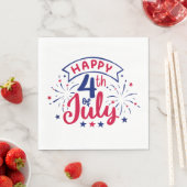 Prettig 4 juli. servet (Insitu)