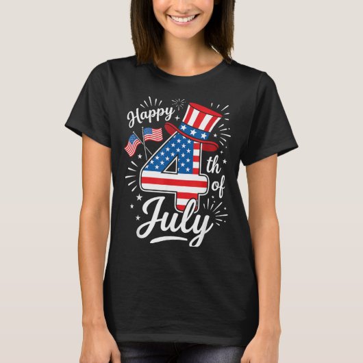 Prettig 4 juli t-shirt (Voorkant)