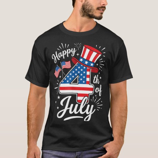Prettig 4 juli t-shirt (Voorkant)