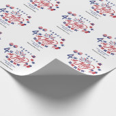 Prettig 4 juli USA | Realtor Marketing op Maat Cadeaupapier (Hoek)