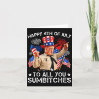 Prettig 4 juli voor gekke vrienden Patriotistische