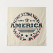 Prettig 4 juli wandkleed (Voorkant)