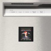 Prettig 4de Pasen Grappige Biden Lelijk Kersttrui Magneet (Insitu (Vaatwasser))