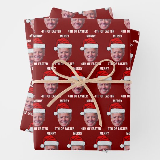 Prettig 4de Pasen Kerstmis Inpakpapier Vel (In situ)