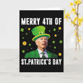 Prettig 4e St. Patrick-dag Verward Grappig Joe Bi Kaart (Gele Bloem)