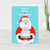 Prettig 90e verjaardags Kerstfeest Sinterklaas  Kaart (Voorkant)