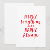 Prettig Alles en Gelukkig Altijd Feestdagenkaart (Voorkant / Achterkant)