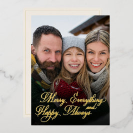 Prettig Alles Gelukkig Altijd Overlay Foto  Folie Feestdagenkaart