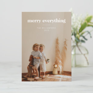 Prettig Alles Minimaal Foto Overlay Kerstmis Feestdagenkaart