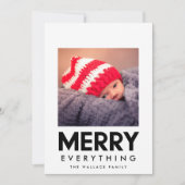 Prettig Alles Vierkantige Foto Moderne Feestdagenkaart (Voorkant)