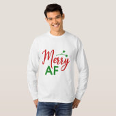 Prettig Als F*** Grappig Kerstmis Xmas T-shirt (Voorkant volledig)