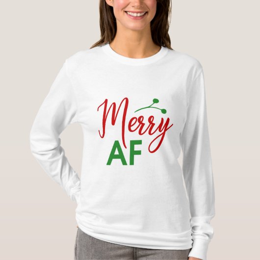 Prettig Als K*** Grappig Kerstmis Xmas T-shirt (Voorkant)