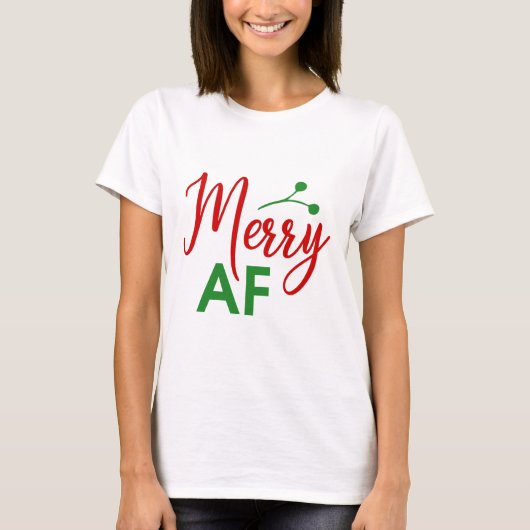 Prettig Als K*** Grappig Kerstmis Xmas T-shirt (Voorkant)