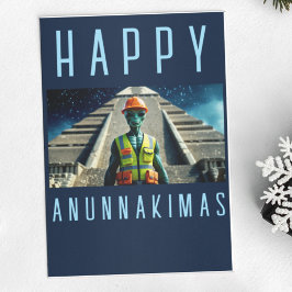 Prettig Anunnakimas Kerstkaart Alien Piramide Kaart