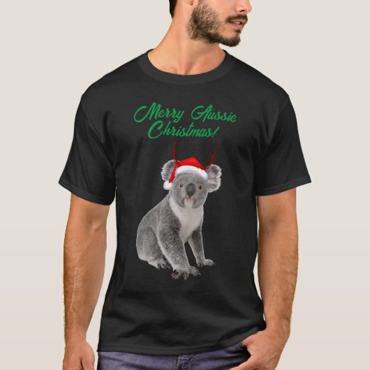 Prettig Australisch Kerst Koala beer T-shirt (Voorkant)