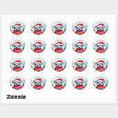 Prettig Australisch Kerst Koala Ronde Sticker (Vel)