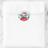 Prettig Australisch Kerst Koala Ronde Sticker (Tas)