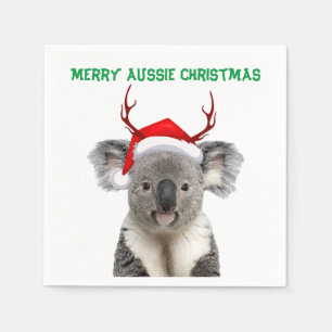 Prettig Australisch Kerst Koala Servet