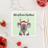 Prettig Australisch Kerst Koala  Servet (Insitu)