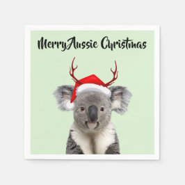 Prettig Australisch Kerst Koala  Servet