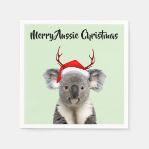 Prettig Australisch Kerst Koala Servet