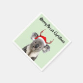 Prettig Australisch Kerst Koala  Servet (Hoek)