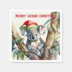 Prettig Australisch Kerst Koala Servet