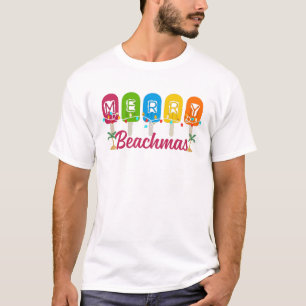 Prettig Beachmas Kerstmis In Juli T-Shirt
