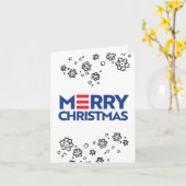 PRETTIG (Biden Harris) KERSTFEEST Kaart (Gele Bloem)