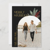 Prettig Binnenkort Getrouwd Kerst Foto Save The Date (Voorkant)