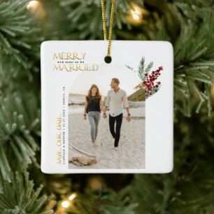 Prettig Binnenkort Getrouwd Kerstmis Bewaar De Dat Keramisch Ornament