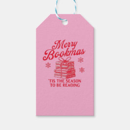 Prettig BoekKerstmis 'tis het seizoen om te lezen  Cadeaulabel