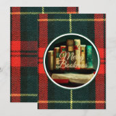 Prettig Boekmas, Lezers en Boekkerig Kerstmis  Feestdagenkaart (Voorkant / Achterkant)