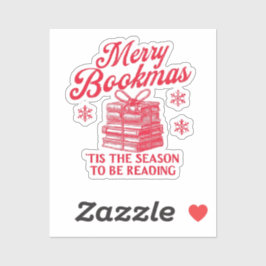Prettig Boekmas 'tis het seizoen om te lezen  Sticker