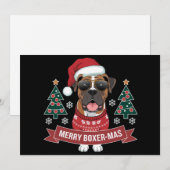 Prettig Boxer-feest Cute Boxer-hondliefhebber Kers Feestdagenkaart (Voorkant / Achterkant)