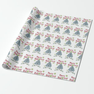 Prettig Breikerstmis Garentjes Kerstboom Breien Va Cadeaupapier