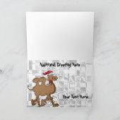 Prettig Buckeldag Kerst Kameel Hoera Feestdagen Kaart (Binnen)