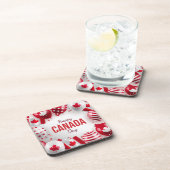 Prettig Canada-dag.  Bier Onderzetter (Rechterzijde)