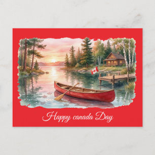 Prettig Canada-dag Cottage Land Groeten Briefkaart