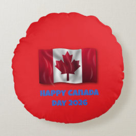 Prettig Canada-dag Rond Kussen