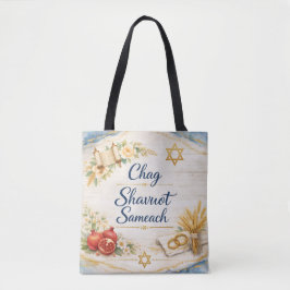 Prettig Chag Sjavuot, Gelukkig Sjavuot Tote Bag
