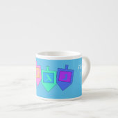 Prettig Chanoeka Engels Hebreeuws Espresso Kop (Voorkant rechts)