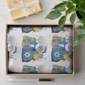 Prettig Chanoeka Kerstman Tissuepapier (Geschenk)