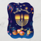 Prettig Chanoeka Lichtfeest Kaart (Voorkant / Achterkant)