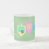 Prettig Chanoeka Matglas Koffiemok (Voorkant links)