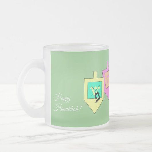 Prettig Chanoeka Matglas Koffiemok (Links)
