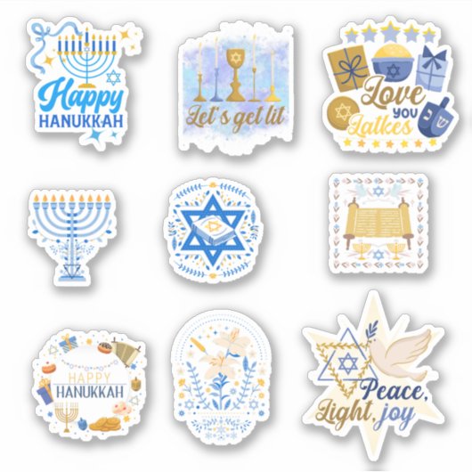 Prettig Chanoeka Sticker (Voorkant)