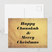 Prettig Chanoeka & vrolijk kerstfeest vakantie ans Feestdagenkaart (Voorkant / Achterkant)