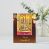 Prettig Chanukka Mooie Joodse Feestdag Briefkaart (Staand voorkant)