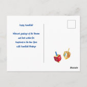 Prettig Chanukka Mooie Joodse Feestdag Briefkaart (Achterkant)